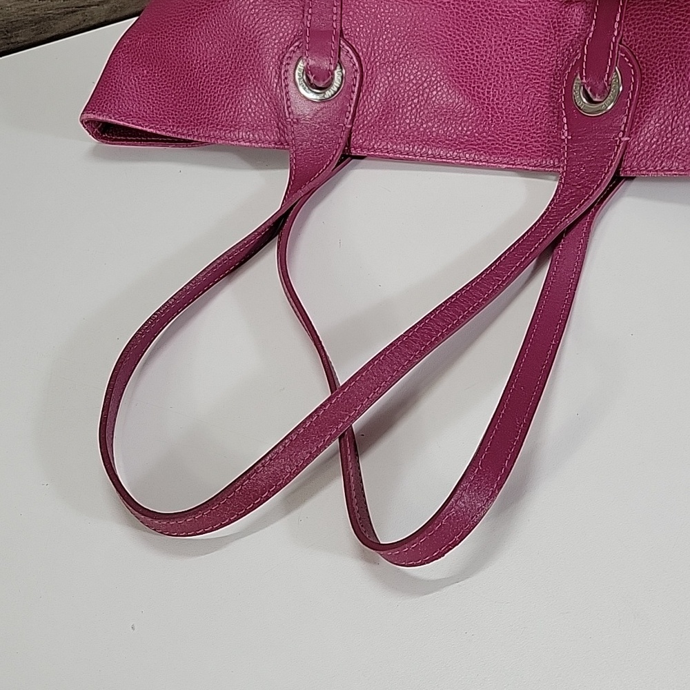 Longchamp Pink Pebbled Leather Tote - Picture 5 of 16